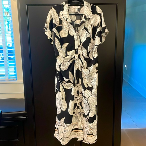 Floral short sleeve midi dress - Picture 1 of 3